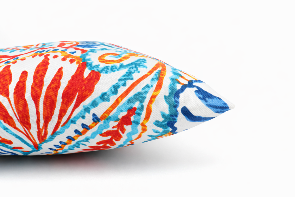 Paisley 18x18 Waterproof & Fade-Resistant Outdoor Throw Pillows, Set of 2