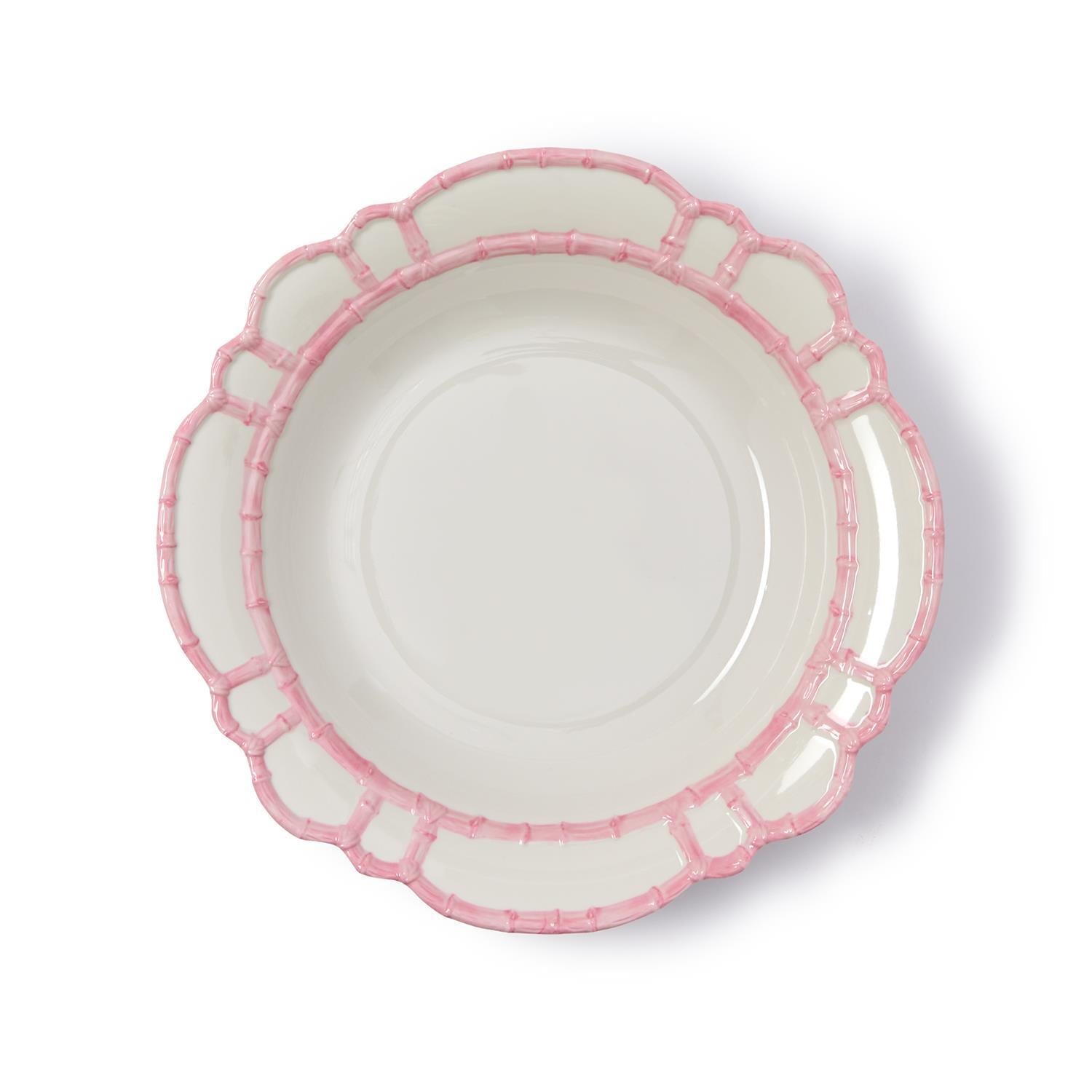 Pink Bamboo Outdoor Bowl