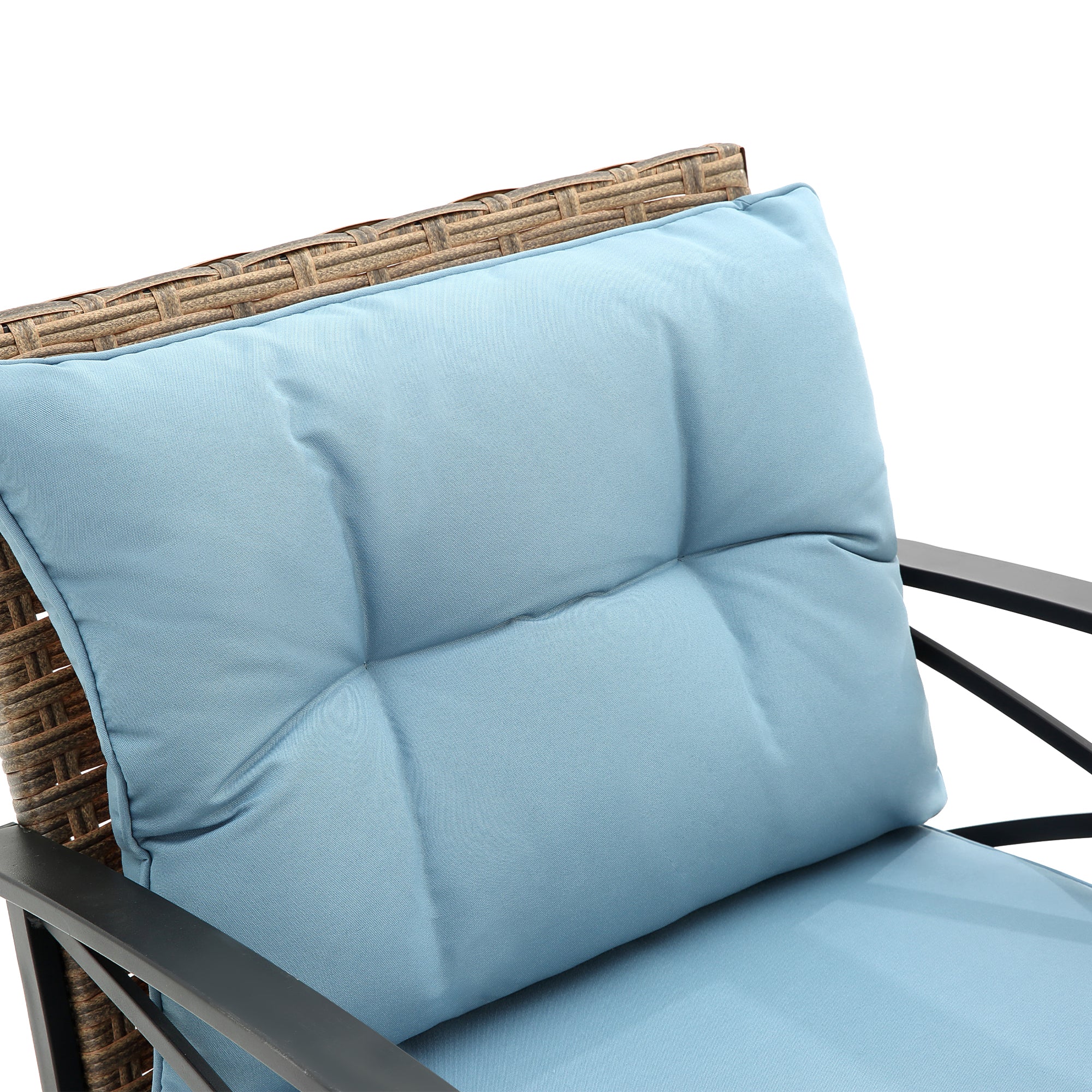 Ilmenite 3-Piece Patio Set with 2 Rocking Chairs and Bottom Shelf Table