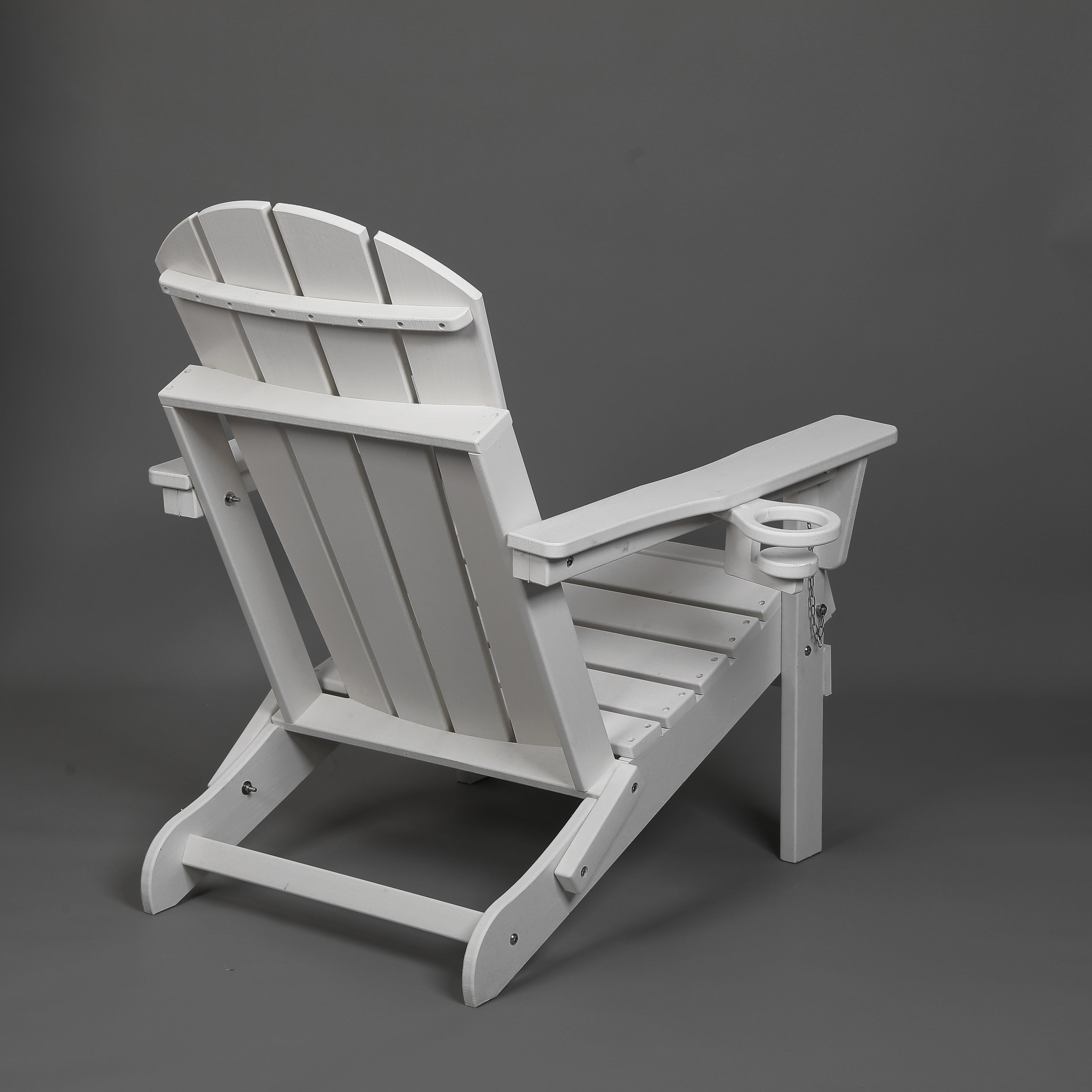 Composite Folding Adirondack Chair with Dual Cup Holder