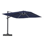 11' Square Cantilever Patio Umbrella with LED Light, Base Not Included