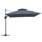 11' Outdoor Square Double Top Patio Umbrella, Base Not Included