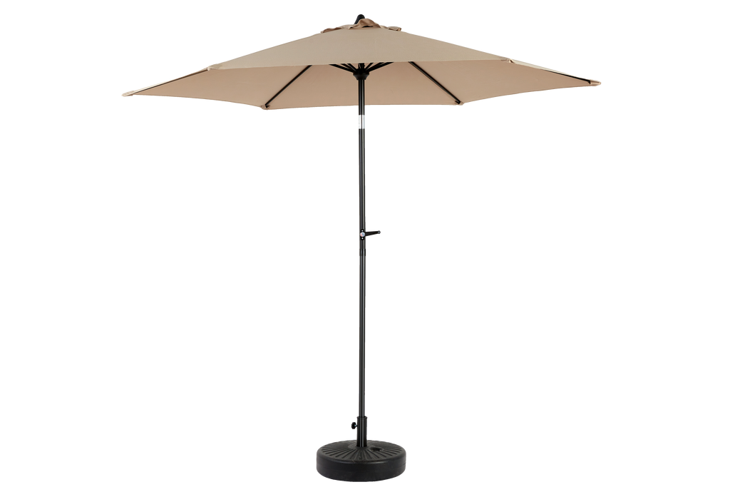9' Outdoor Patio Umbrella Outdoor Table Umbrella with Push Button Tilt and Crank, Base Not Included