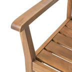 Stamford Outdoor Acacia Wood Dining Chairs, Set of 2
