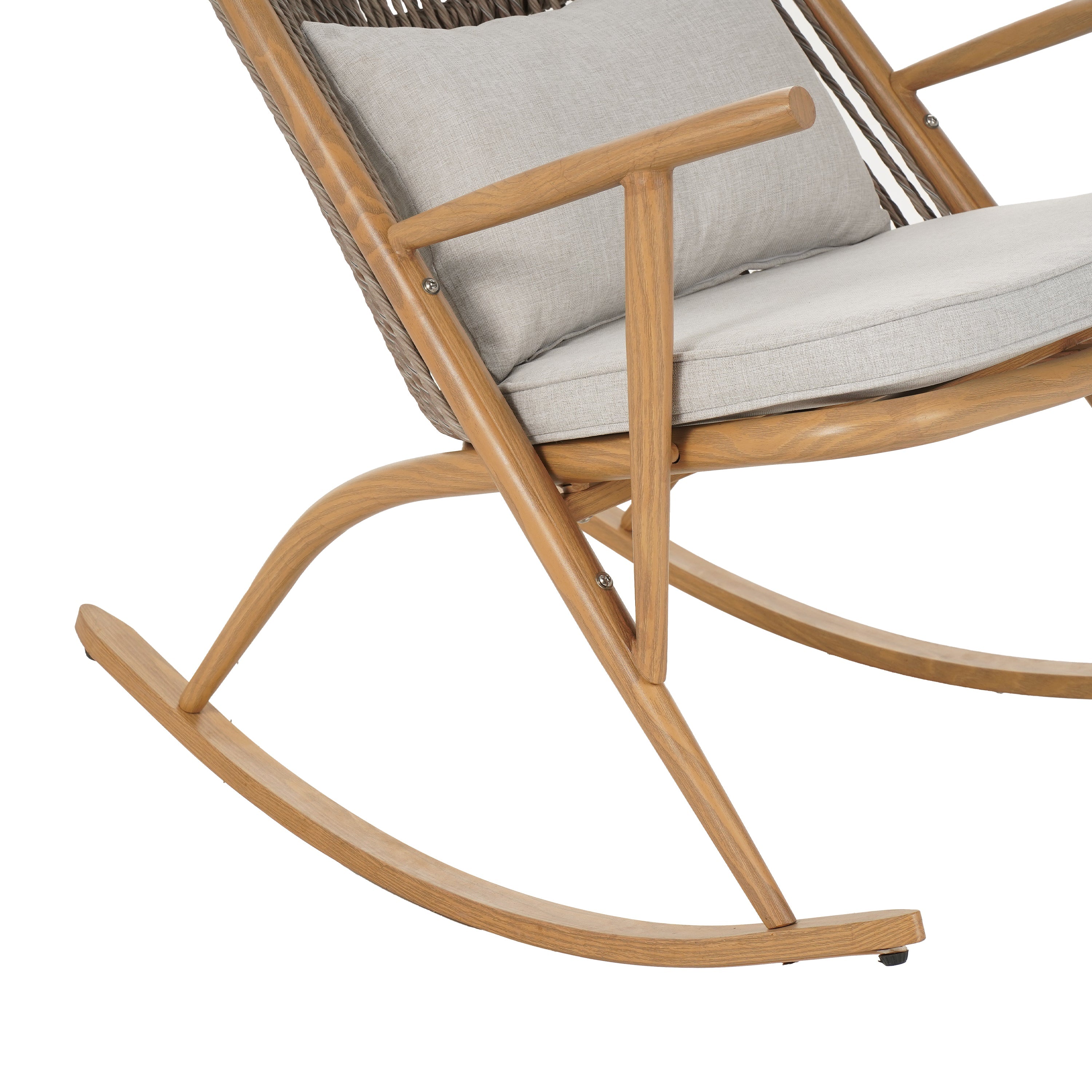 Modern Boho Outdoor Rocking Chair