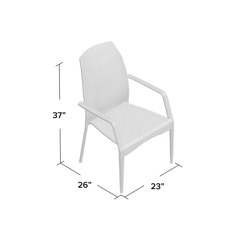 Mercer Outdoor Wicker Chairs, Set of 2
