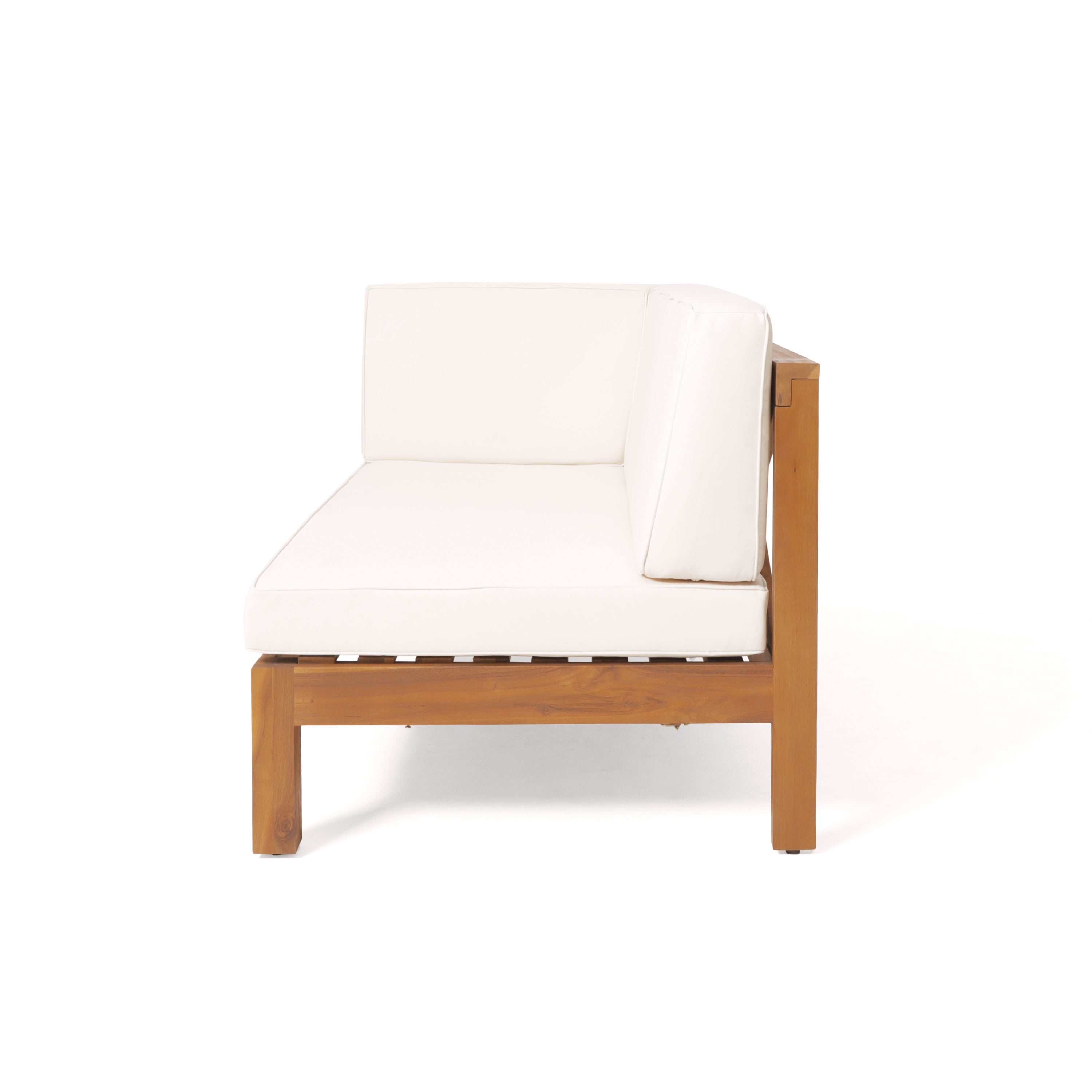 Brava Outdoor X-Back Corner Bench with Coffee Table