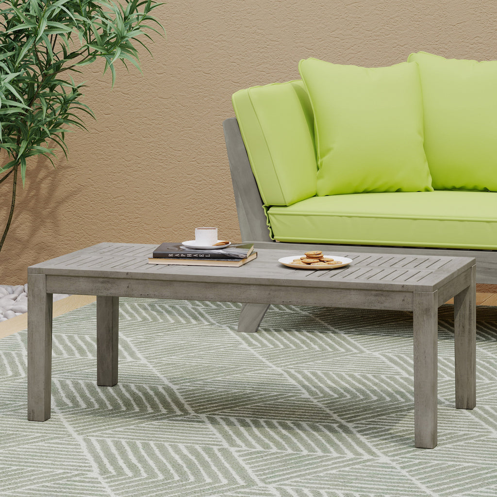 Hampton Rectangular Acacia Outdoor Coffee Table
