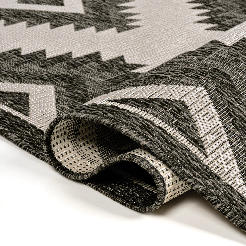 Lior Geometric Moroccan Diamond Indoor/Outdoor Runner Rug