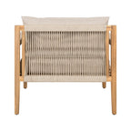 Driftwood Bay Acacia Wood & Beige Rope Outdoor Leisure Chair