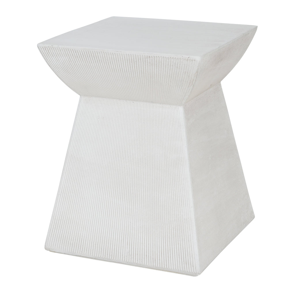 Antique-Textured Outdoor Side Table