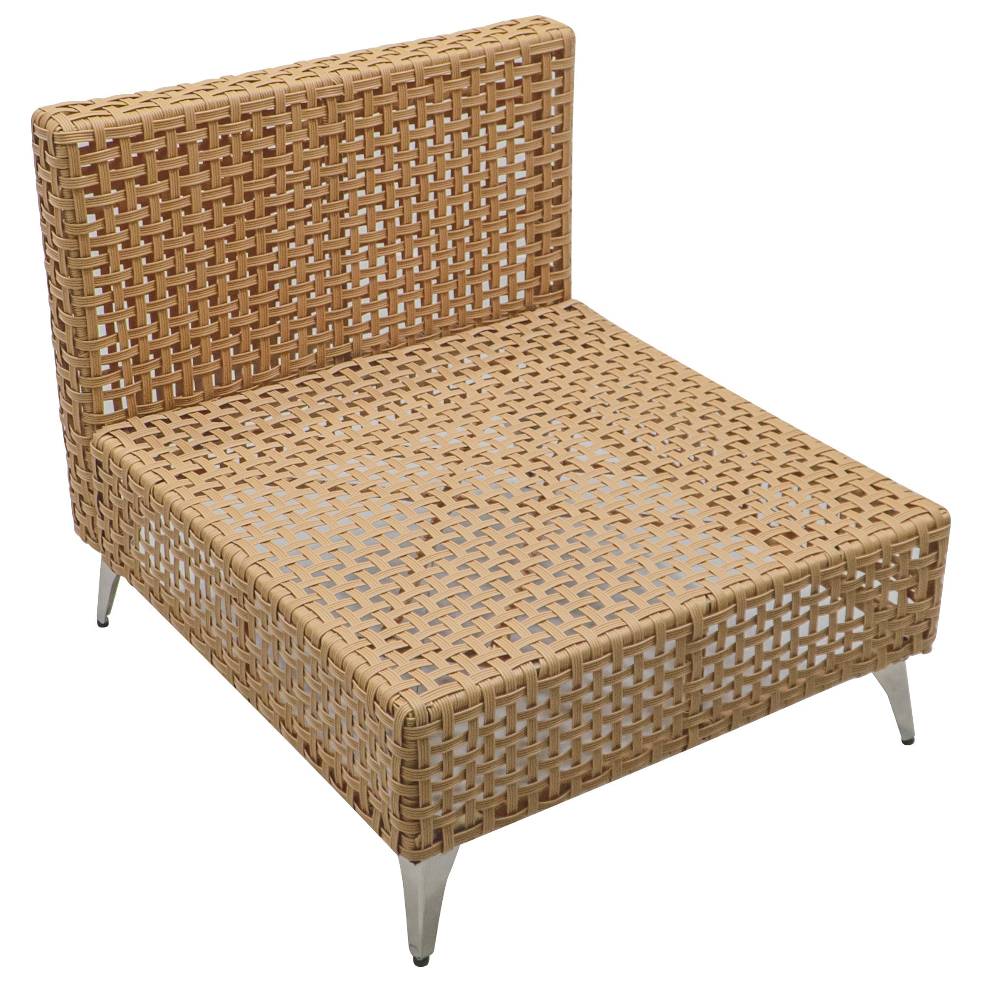 7-Piece Outdoor Wicker Sectional Sofa with Water Resistant Cushions and Coffee Table