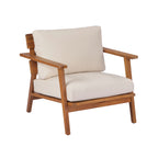 Mid-Century Modern 4-Piece Acacia Wood Outdoor Patio Set