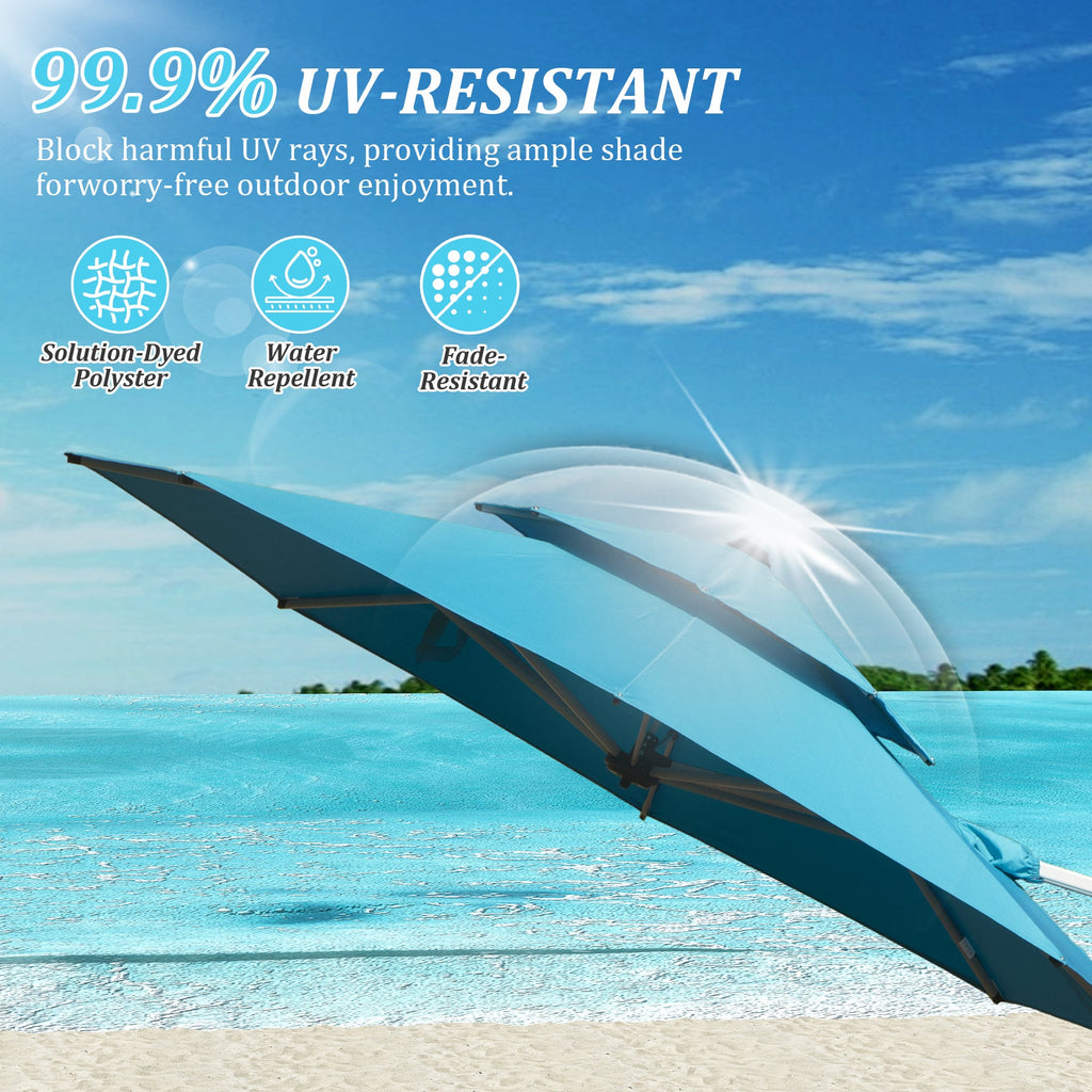Round Cantilever Umbrella with Center Pole, Base Not Included