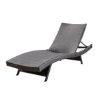 Crete Wicker Chaise Lounge, Set of 2