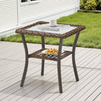 Marlowe Wicker Outdoor Side Table