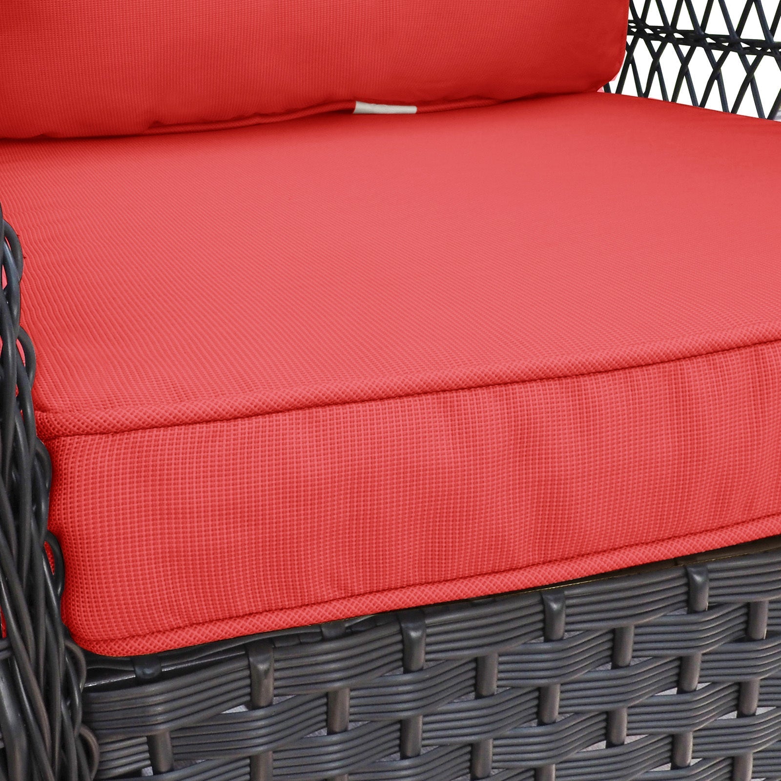3 Piece Outdoor Wicker Rocker Swivel Conversation Set