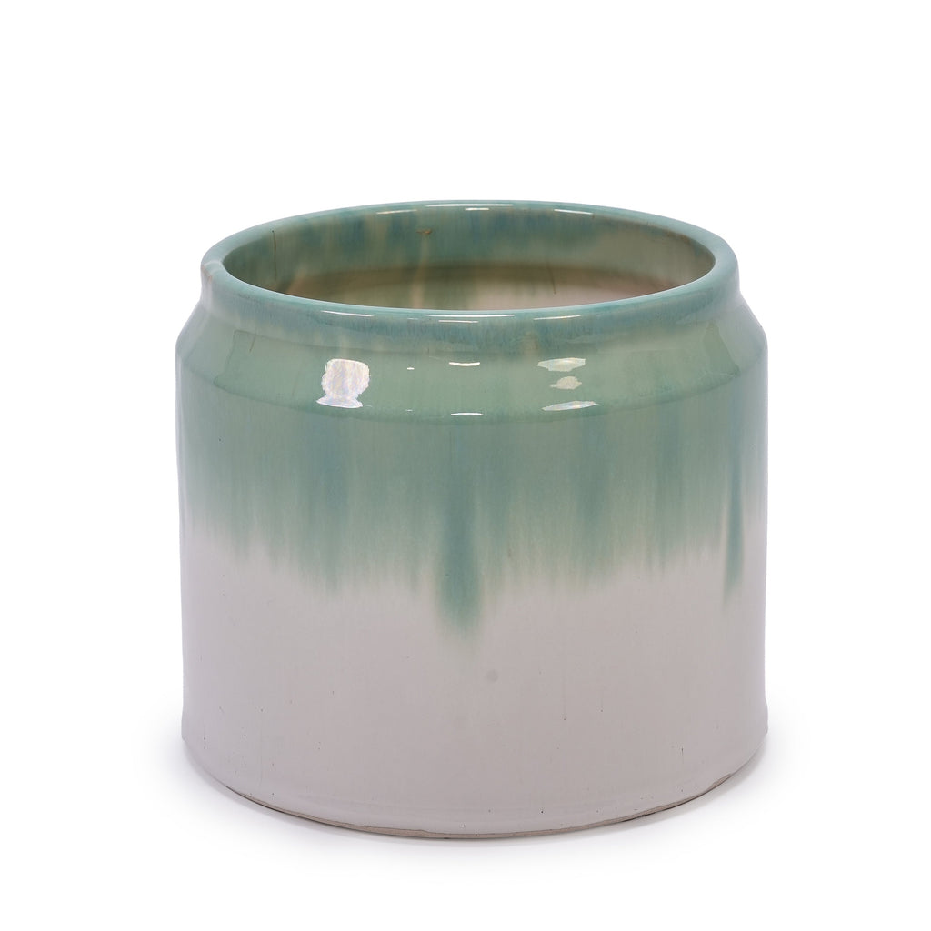 Rumi Blue Handmade Ceramic Planter, Set of 2