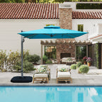9'x 11' Rectangle Cantilever Umbrella with Center Pole, Base Not Included