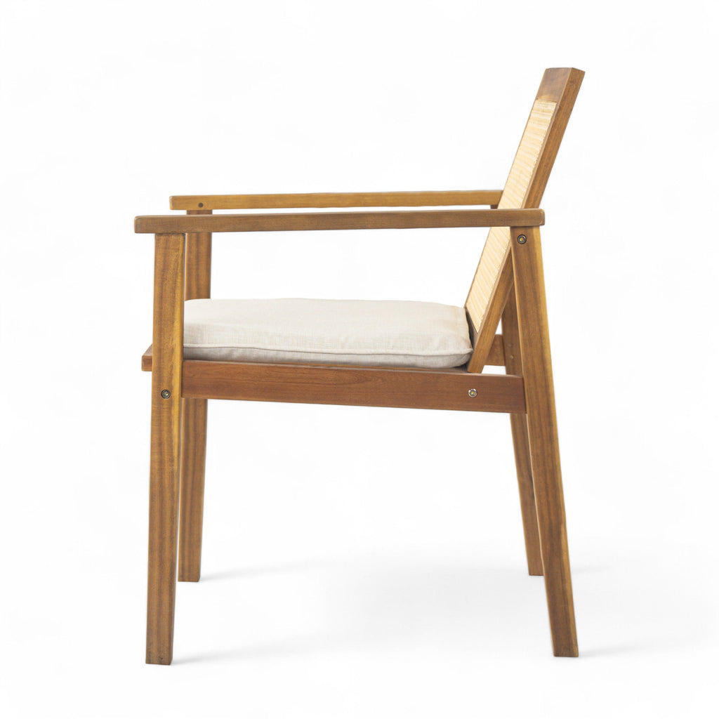 Preston Outdoor Dining Chair with Cushion, Set of 2