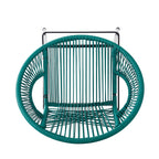 Entwined Outdoor Bar Stool with Ergonomic Design and Footrest, Set of 2