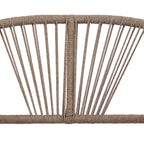 Solstice Outdoor Acacia Wood Club Chair with Handwoven Rope Accents