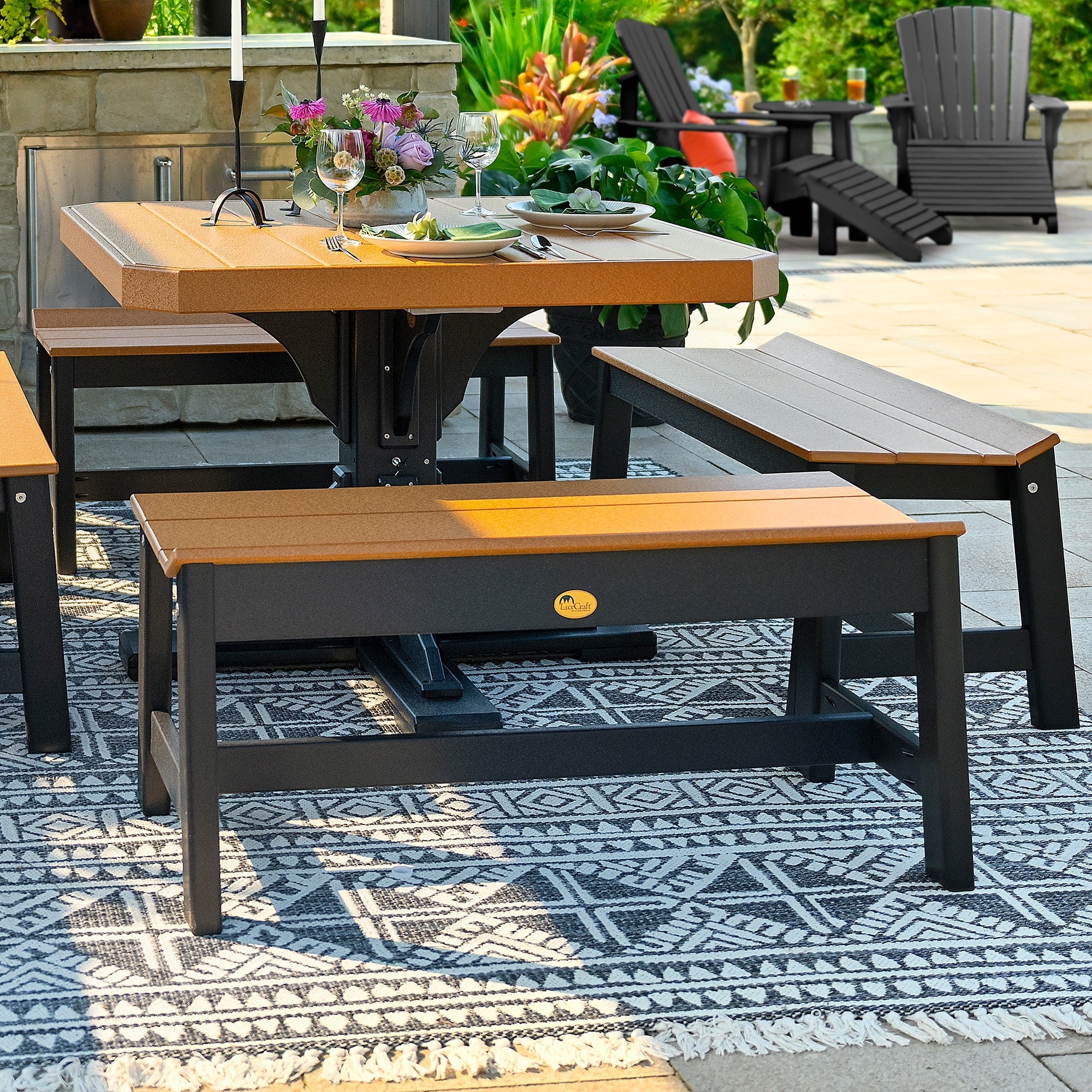 41" Cafe Dining Bench from LuxCraft