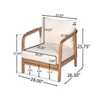 Calder Outdoor Lounge Chair with Woven Backrest
