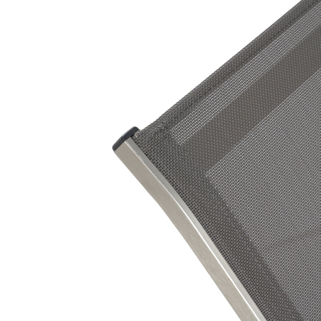 Wavellite Outdoor Chaise Lounges with Aluminum Frame and Mesh Seating