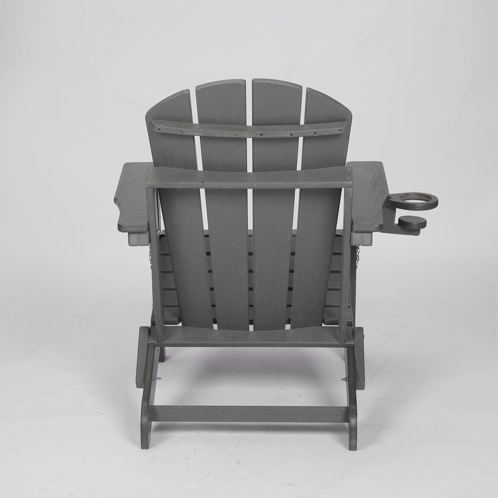 Composite Folding Adirondack Chair with Dual Cup Holder