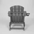 Composite Folding Adirondack Chair with Dual Cup Holder