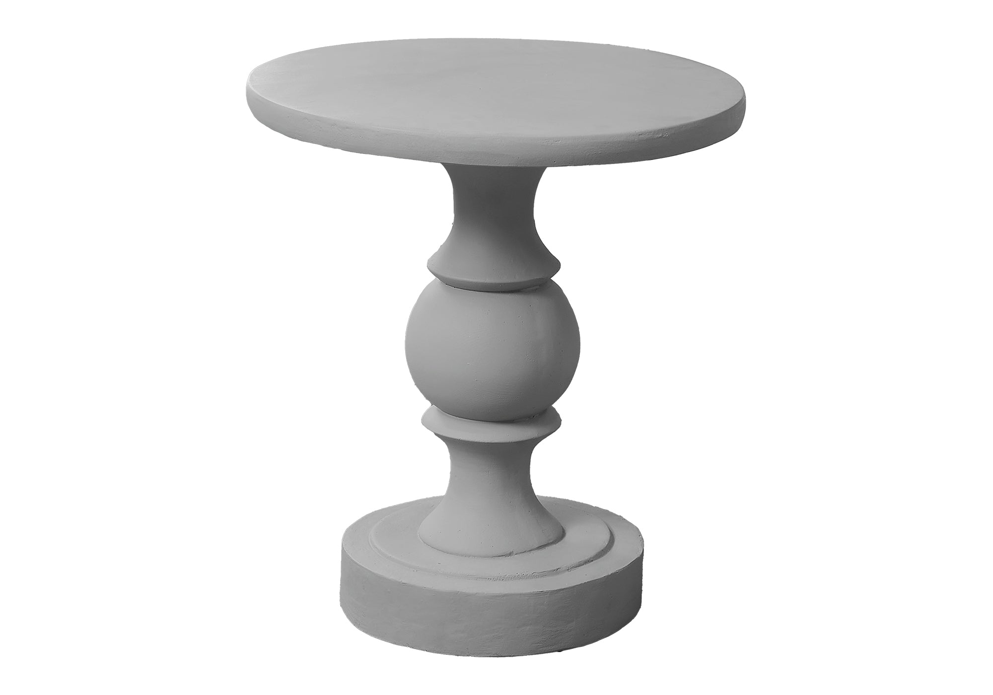 Transitional Pedestal Indoor Outdoor Accent Table