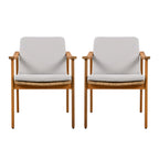 Avenue Acacia Wood Outdoor Dining Chairs, Set of 2
