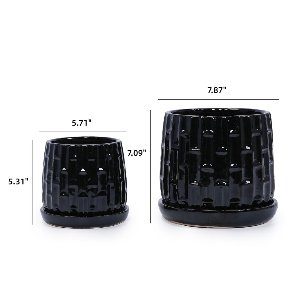 Vale Handmade Ceramic Planter, Set of 2
