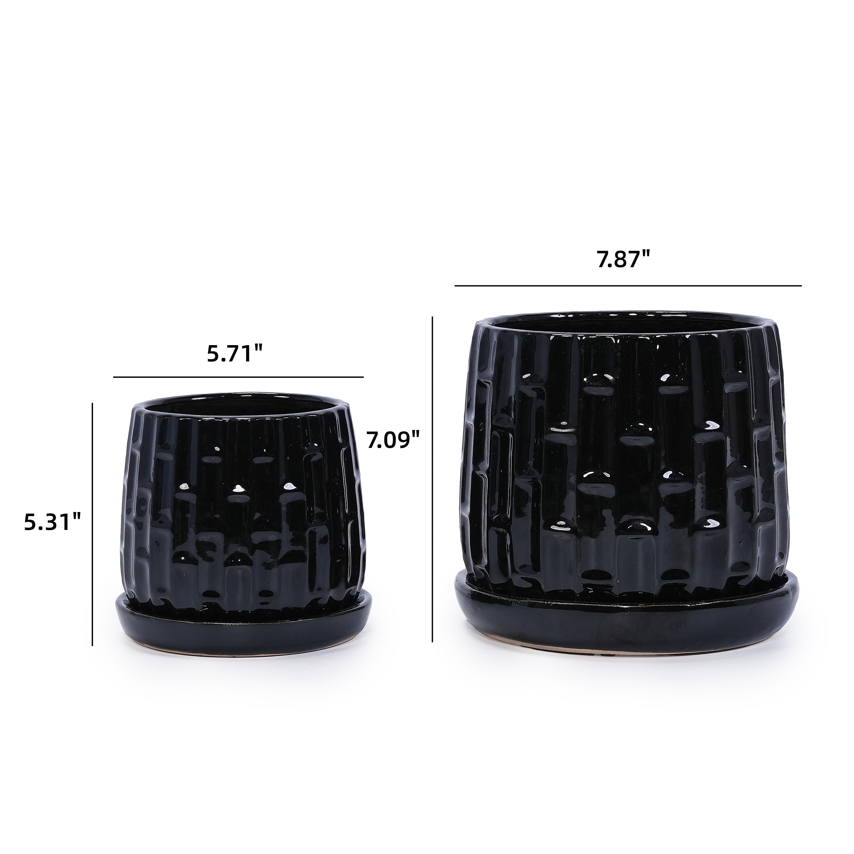 Vale Handmade Ceramic Planter, Set of 2
