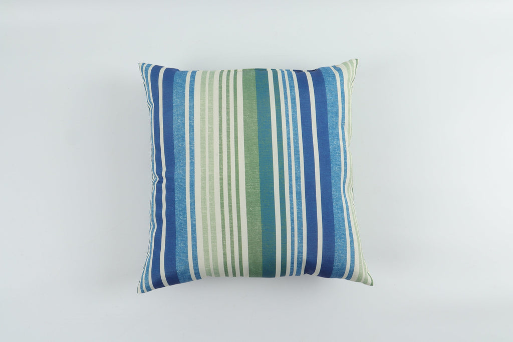 Ocean Hues 18x18 Waterproof & Fade-Resistant Outdoor Throw Pillows, Set of 2