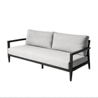 Mariner Outdoor Aluminum Sofa with Sunbrella Cusions