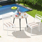 Conjure 4-Piece 15x15" Outdoor Fabric Seat Cushion with Ties