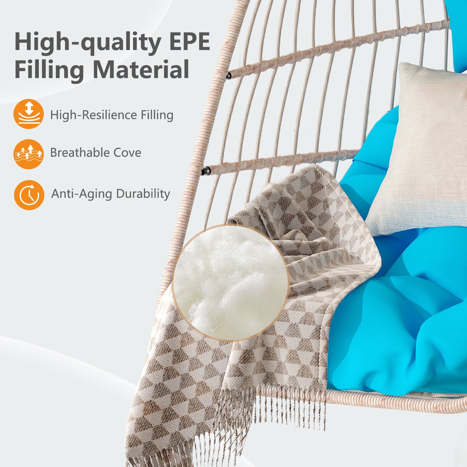 Folding Outdoor Egg Swing Chair