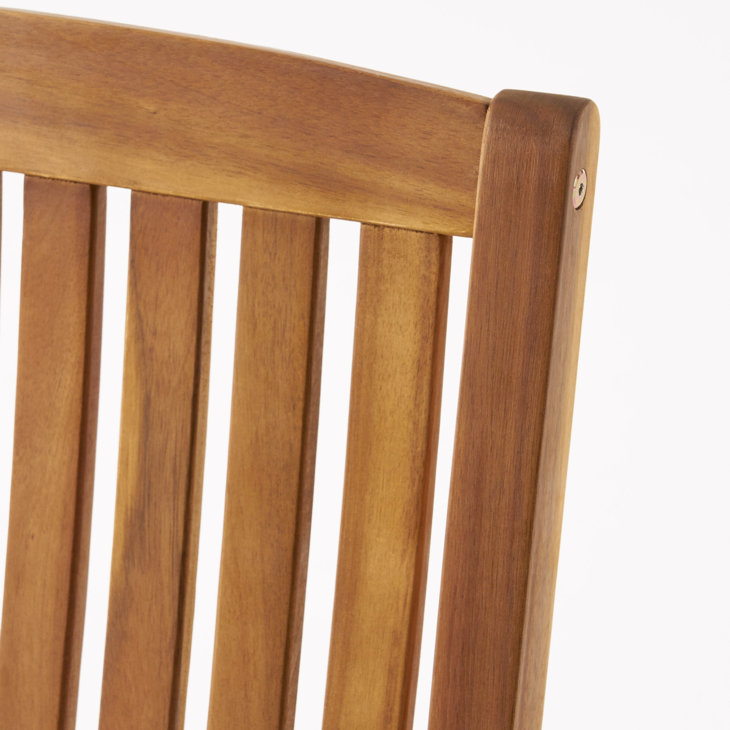 Muse Outdoor Acacia Rocking Chair with Slat Design