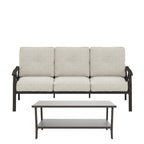 Marisol 5 Piece Metal Patio Furniture Set with 3 Seater Sofa