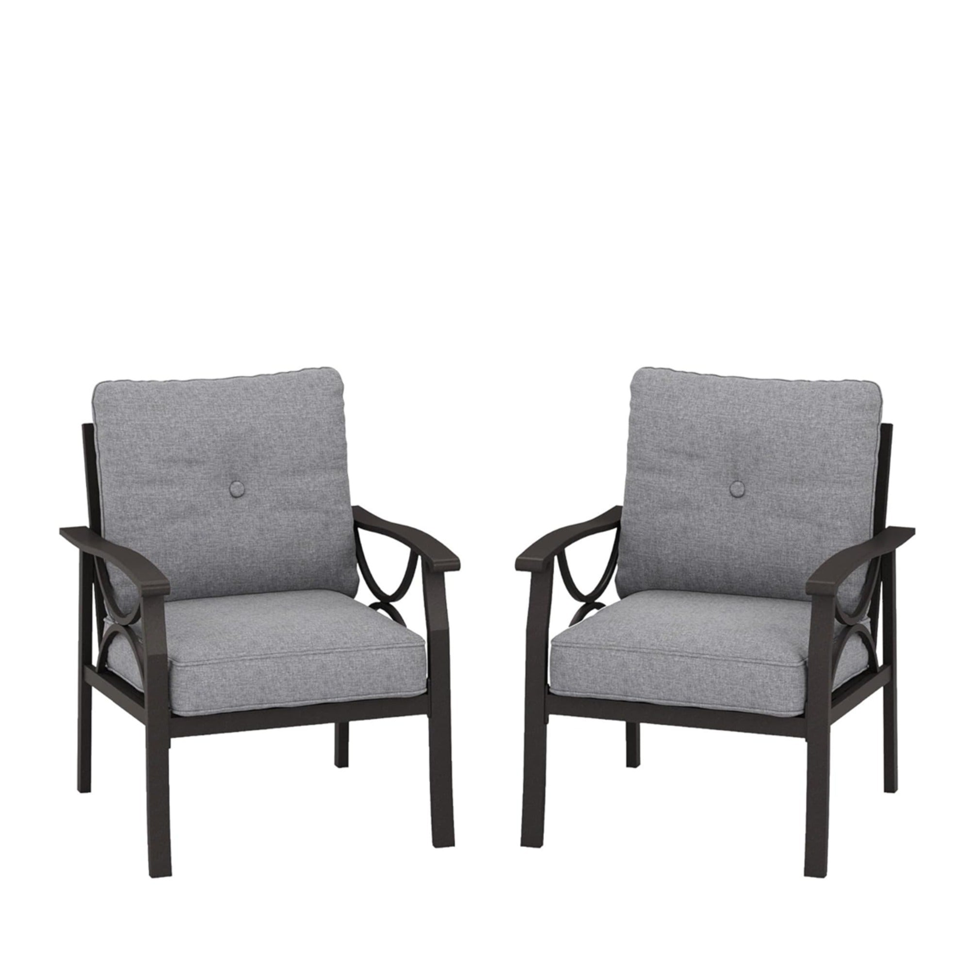 Marisol 5 Piece Metal Patio Furniture Set with 3 Seater Sofa