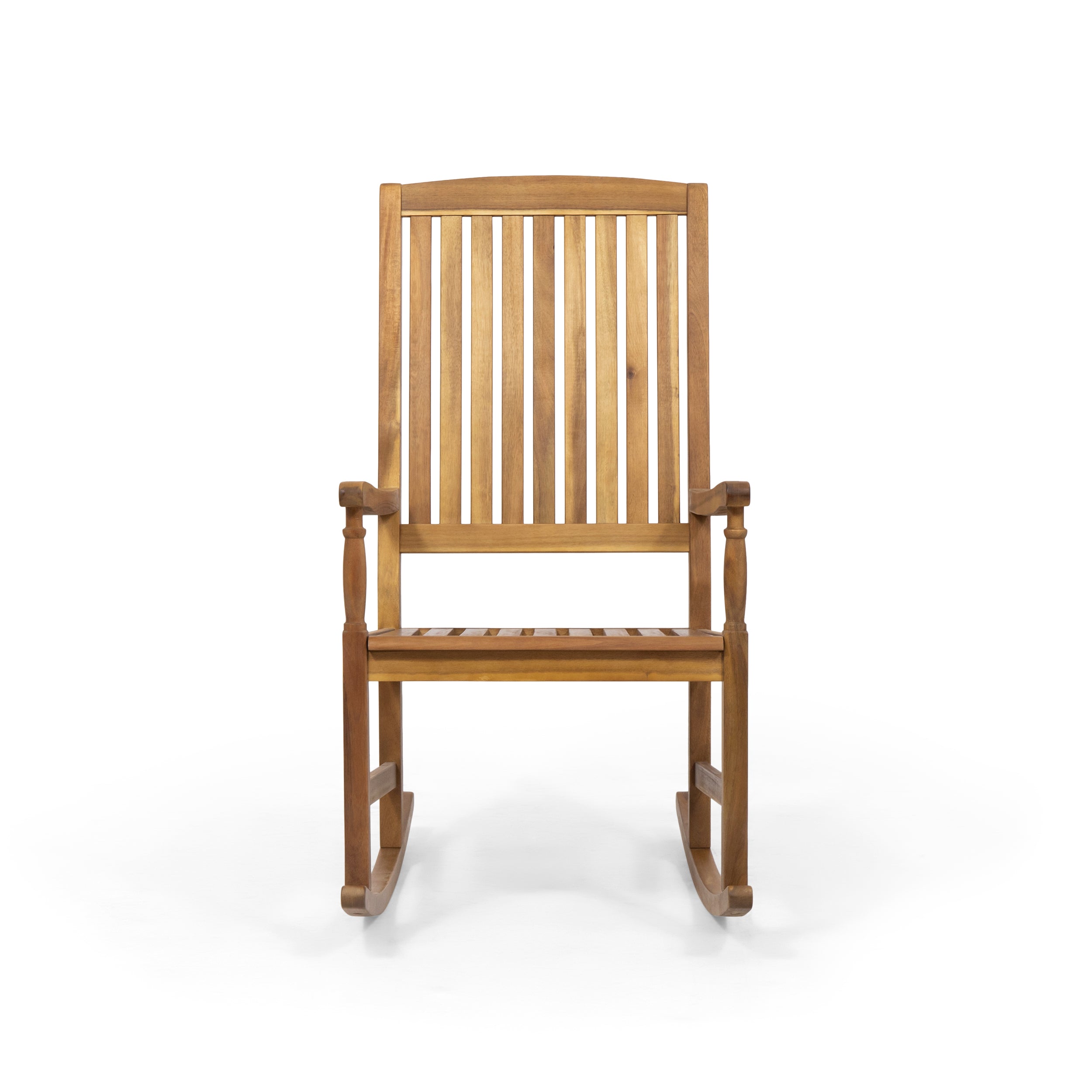 Muse Outdoor Acacia Rocking Chair with Slat Design