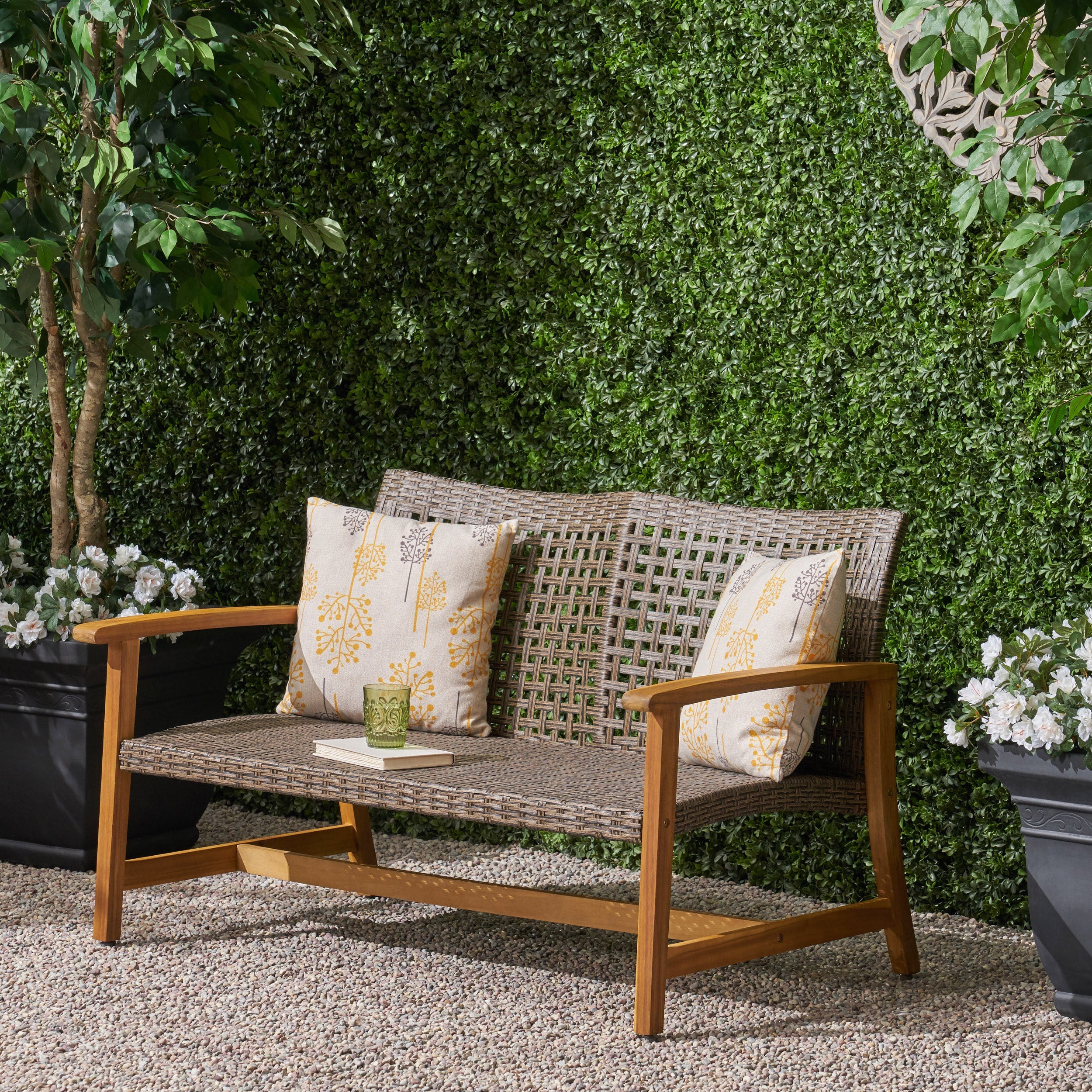 Hampton Outdoor Rattan Loveseat