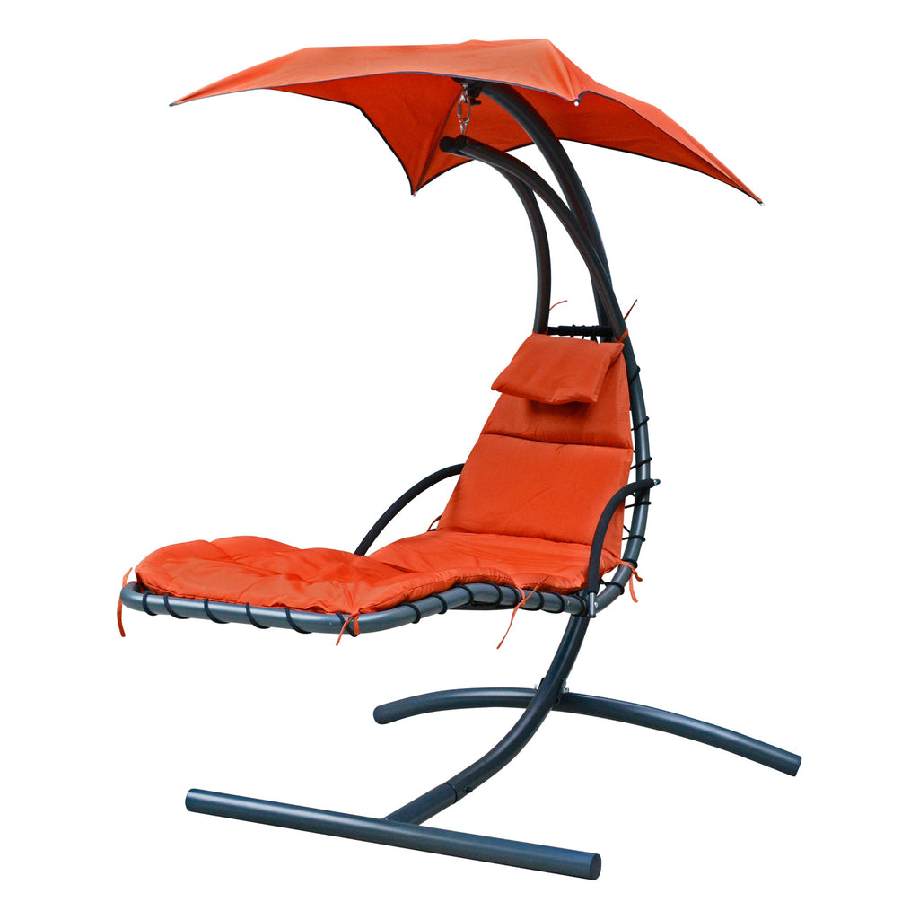 Orange Cloud 9 Hanging Chaise Lounger
