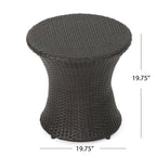 Thrive Hourglass Rattan Outdoor Side Table
