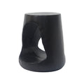 Outdoor Hollow Side Table with Wood-like Texture