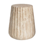 Outdoor Cleme Carved Side Table