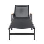 Wavellite Outdoor Chaise Lounges with Aluminum Frame and Mesh Seating