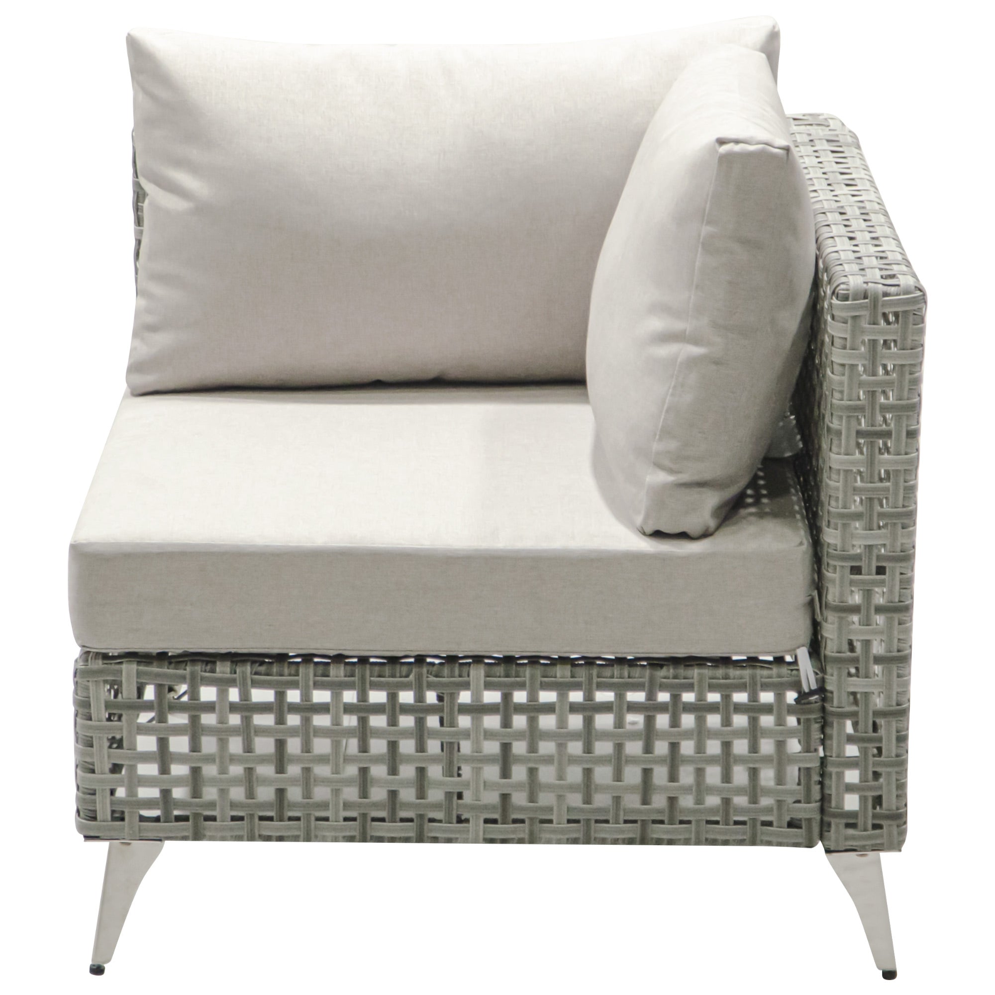 7-Piece Outdoor Wicker Sectional Sofa with Water Resistant Cushions and Coffee Table